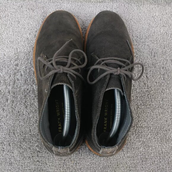 Frank Wright Baxter Mens 9 Ankle Boots Chukka Suede Leather Brown Lace Up - Picture 7 of 9